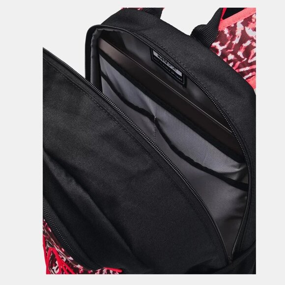 Under Armour Hustle Sport Backpack Fits 15" Laptop Raspberry/Black NEW - Picture 5 of 11